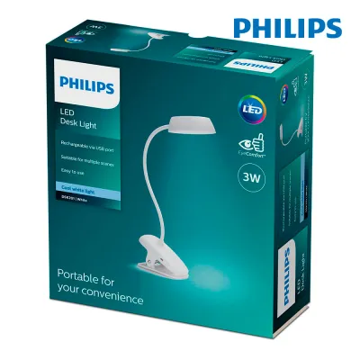 FLEXO PINZA LED 3W/4000K 93549 BLANCO PHILIPS