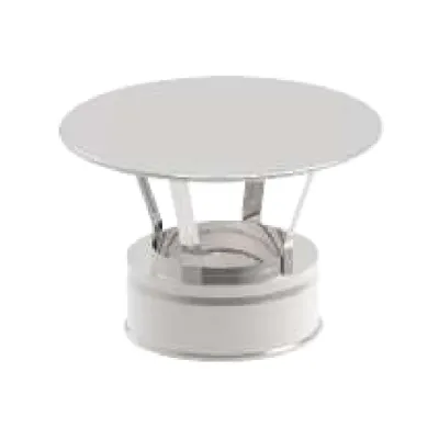 SOMBRERO ANTILLUVIA DOBLE PARED 180MM INOX AISI 304/304 ROS