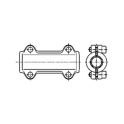 TAPAPOROS LARGO FIG.710 - 2" GALVANIZADO ATUSA