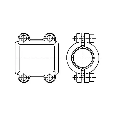 TAPAPOROS CORTO FIG. 715 - 1" GALVANIZADO ATUSA TAPAPOROS CORTO FIG. 715 - 1" GALVANIZADO ATUSA