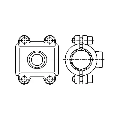 TOMA DERIVACION 720 - 2"- 1"  GALV. EO 