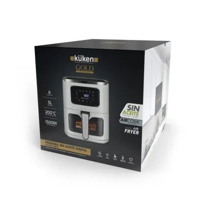 FREIDORA AIRE DIGITAL 34368/5LT BLANCA KUKEN FREIDORA AIRE DIGITAL 34368/5LT BLANCA KUKEN