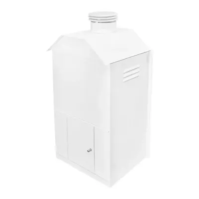 CASETA CALENTADOR GAS LACADA BLANCA 90X40X30CM