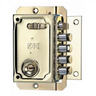 CERRADURA S-90/P UVE CILINDRO SEGURIDAD DCHA.DORADA FAC