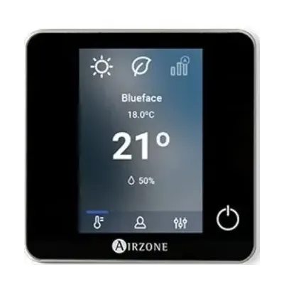 TERMOSTATO ZONAS BLUEFACE ZERO 8Z AI NEGRO CABLE  AIRZONE