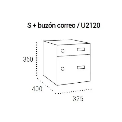 BUZON CORREO+PAQUETERIA EASY S U2126 ANTRACITA ARREGUI BUZON CORREO+PAQUETERIA EASY S U2126 ANTRACITA ARREGUI