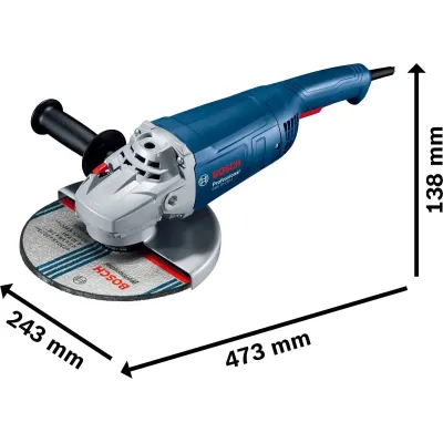 AMOLADORA ANGULAR GWS 20-230 J PROFESIONAL BOSCH AMOLADORA ANGULAR GWS 20-230 J PROFESIONAL BOSCH