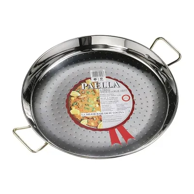 PAELLERA ACERO INOX 60CM ASAS BORDE ORO GARCIMA PAELLERA ACERO INOX 60CM ASAS BORDE ORO GARCIMA