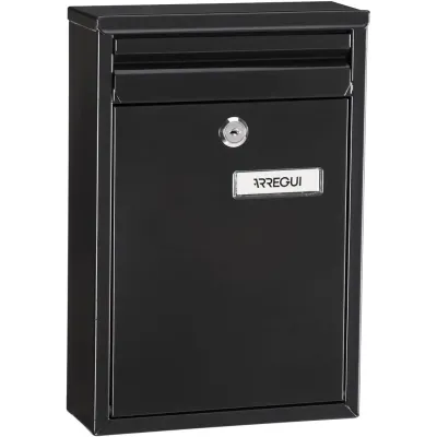 BUZON EXTERIOR ZAGUAN E5754 ACERO GALVANIZADO NEGRO ARREGUI