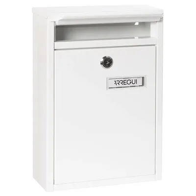 BUZON EXTERIOR ZAGUAN E5751 ACERO GALVANIZADO BLANCO ARREGUI