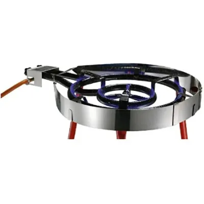 PARAVIENTO DOBLE INOX PARA PAELLERO 30-35-40-45-50CM 50086 GARCIMA