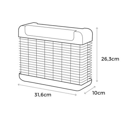 MATA INSECTOS ELECTRICO SMART LED 10W 50m2 16 LED 06524 EDM