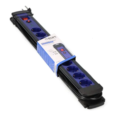 PROLONGADOR 10 VIAS+INTERRUP+PROTECCION 3MT EDM