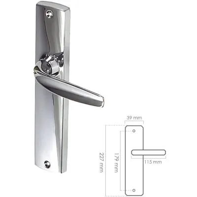 JUEGO MANILLA 540 INICIAL 200X40MM CROMO BRILLO AYR