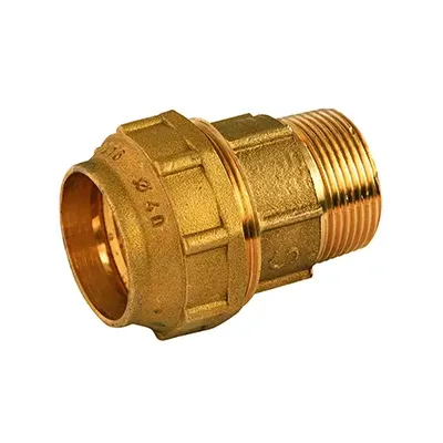 RACOR LATON RECTO POLIETILENO MACHO 2" X63MM ARCO