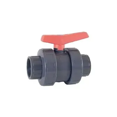 VALVULA BOLA PVC MANETA ROJA ROSCADA 2" 02467  CEPEX