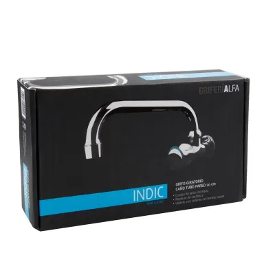 GRIFO FREGADERO INDIC GIRATORIO PARED 42440/20CM