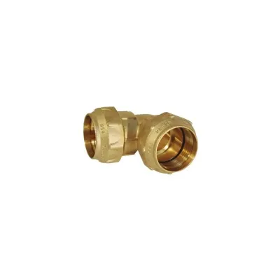 RACOR LATON P/POLIET.CODO DOBLE 63X63MM