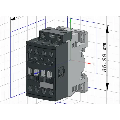 BLOQUE CONT. UX. AF12-30-10 3P 100-250V ABB