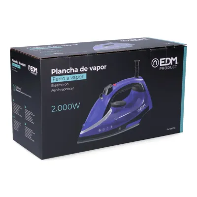 PLANCHA VAPOR 07713/2000W 220-240V EDM