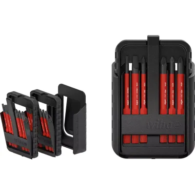 JUEGO DESTONILLADOR BITS SLIMBIT ELECTRIC 43162 WIHA