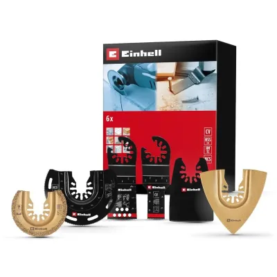 JUEGO 6 HOJAS SIERRA INMERSION MULTIHERRAMIENTA 49708106 EINHELL