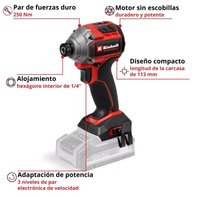 ATORNILLADOR IMPACTO TP-CI 18/250-C LI BL SOLO 4510095 EINHELL