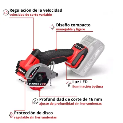 AMOLADORA TP-CO 18/76-C LI BL-SOLO 4432000 EINHELL