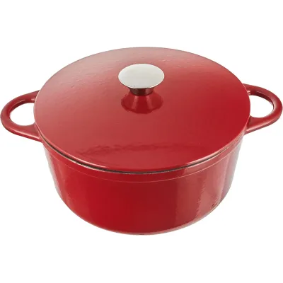 COCOTTE REDONDA ROJA 24X11,50CM IBILI