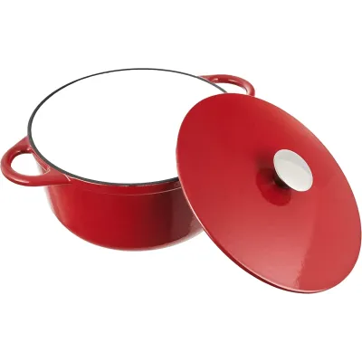 COCOTTE REDONDA ROJA 24X11,50CM IBILI