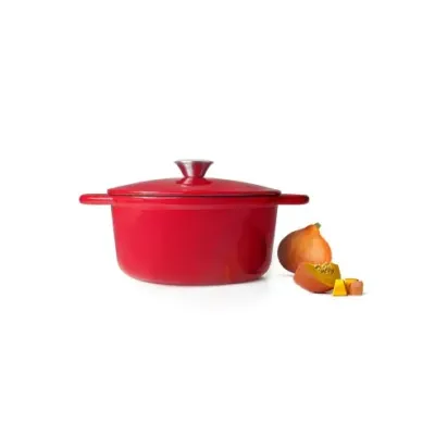 COCOTTE REDONDA ROJA 24X11,50CM IBILI
