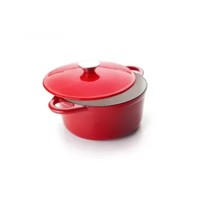 COCOTTE REDONDA ROJA 24X11,50CM IBILI