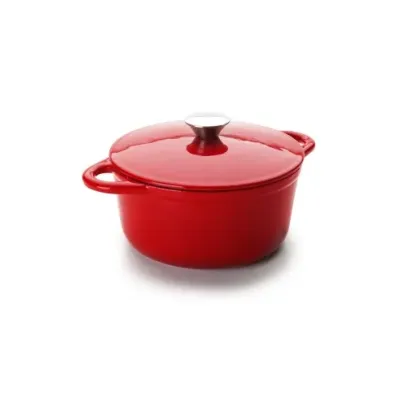 COCOTTE REDONDA ROJA 24X11,50CM IBILI
