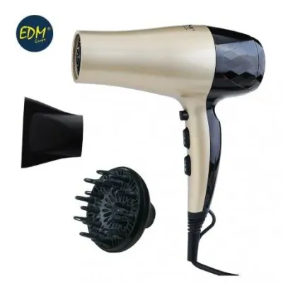 SECADOR PELO 07632/1900-2300 W CON DIFUSOR IONICO EDM