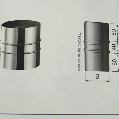 MACHON MACHO-MACHO SIMPLE PARED 150mm ACERO INOX. AISI 304 20034150  BOFILL