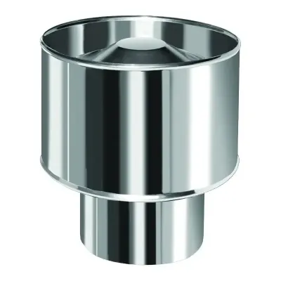 SOMBRERO ANTIVIENTO SIMPLE P. SA 150mm ACERO INOX. AISI 304 20020150 BOFILL