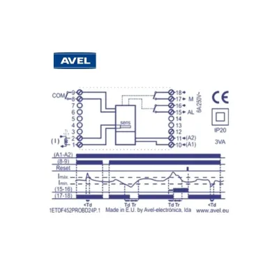 RELE ELECTRONICO DIGITAL 452 PROBD21P23 230V 16A AVEL