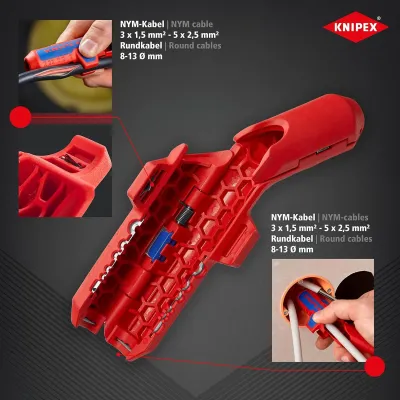 PELAMANGUERAS UNIVERSAL ERGOSTRIP 16 95 01 SB KNIPEX