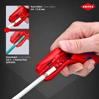 PELAMANGUERAS UNIVERSAL ERGOSTRIP 16 95 01 SB KNIPEX