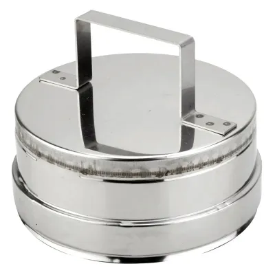 TAPA PARA TUBO DOBLE PARED 200MM INOX AISI 316L/304 4015940 ROS 
