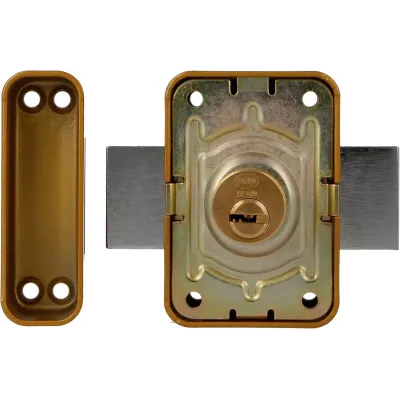 CERROJO SOBREPONER 81-96 15882 ESMALTADO ORO AMIG