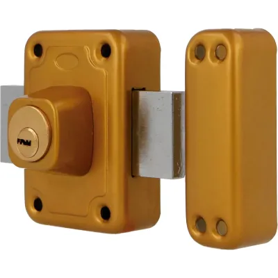 CERROJO SOBREPONER 81-96 15882 ESMALTADO ORO AMIG
