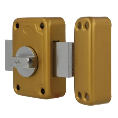 CERROJO SOBREPONER 80-96 15880 ESMALTADO ORO AMIG