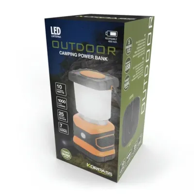 LINTERNA LED CAMPING POWERBANK 24650/10W KORPASS