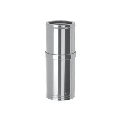 TUBO CHIMENEA EXTENSIBLE D. PARED 150mm x 370-550 AISI 304 INOX. 316L DINAK