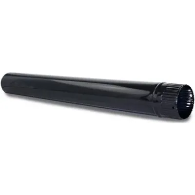 TUBO CHIMENEA 120mm x 250mm ESMALTADO NEGRO 021002 PRACTIC