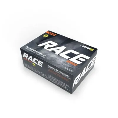 ZAPATO DE SEGURIDAD RACE S3S SR NARANJA WORKFIT 