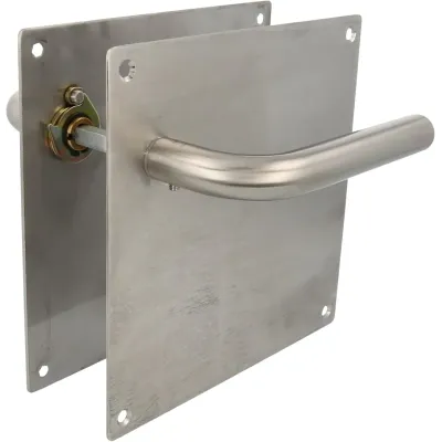 MANILLA C/PLACA 4C 24038 180X180MM INOX 18/8 AMIG