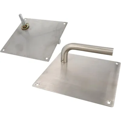 MANILLA C/PLACA 4C 24038 180X180MM INOX 18/8 AMIG
