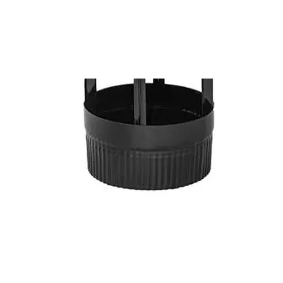 SOMBRERETE CHIMENEA 100mm ESMALTADO NEGRO 020023 PRACTIC